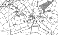 Old Map of Haugham, 1888