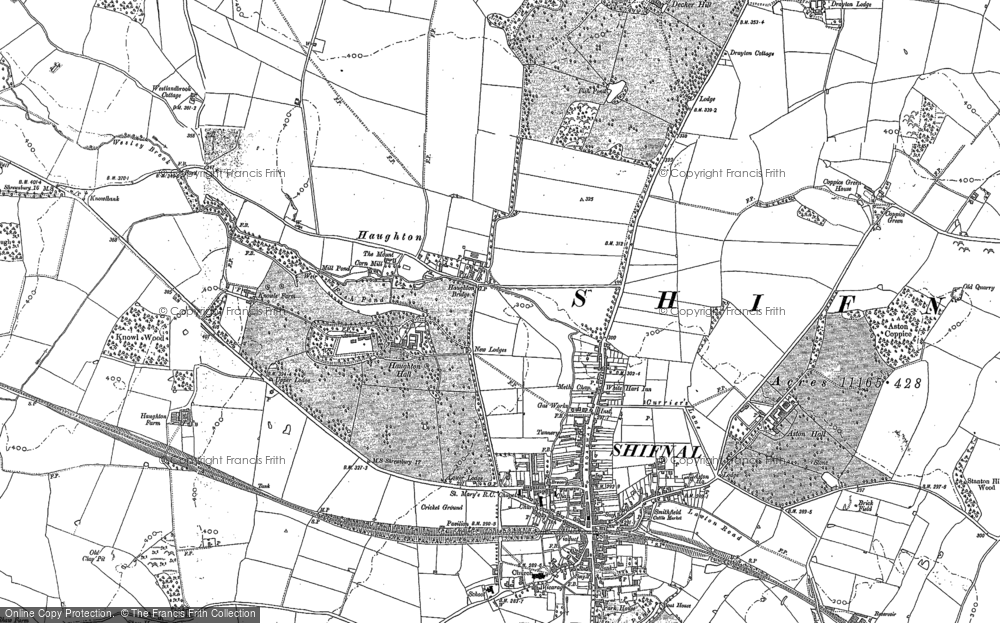 Old Map of Haughton, 1881 - 1901 in 1881