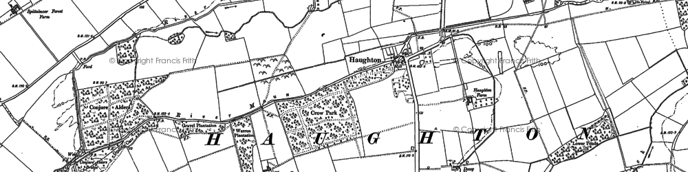 Old map of The World of Robin Hood in 1884