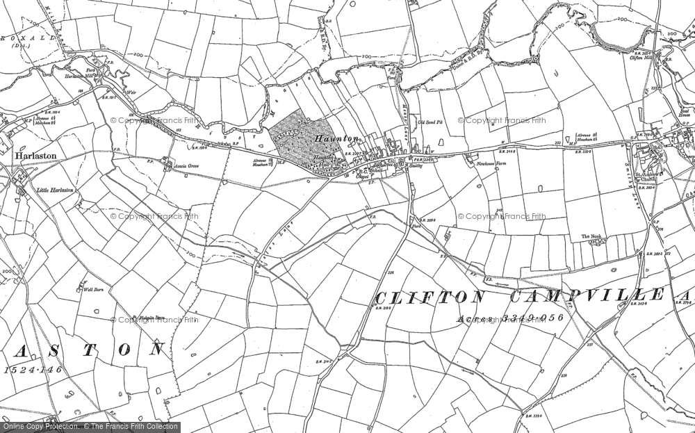 Old Map of Haunton, 1882 - 1900 in 1882