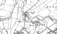 Old Map of Hauxton, 1885