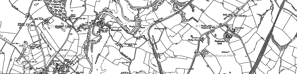 Old map of Buglawton Hall Sch in 1897