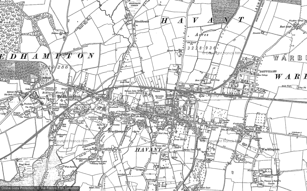 Old Map of Historic Map covering Brockhampton in 1907