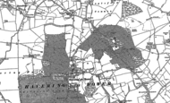 Old Map of Havering-atte-Bower, 1895