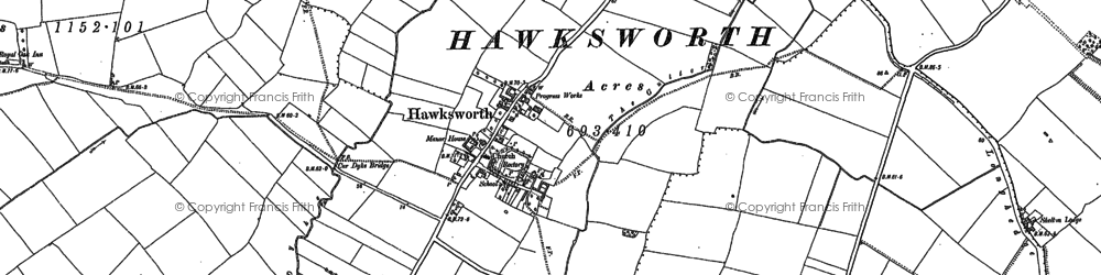 Old map of Beck Dyke in 1899