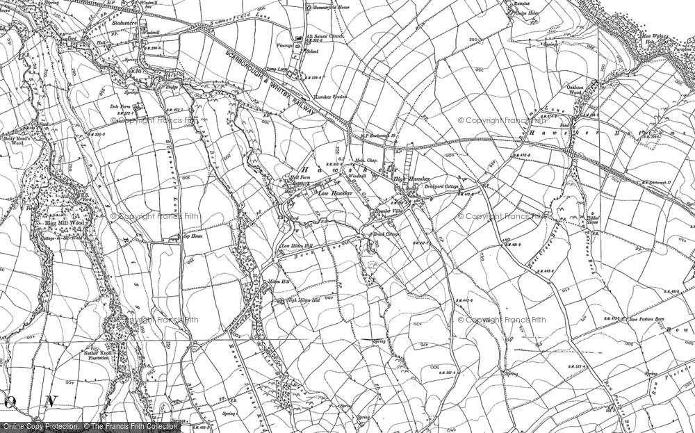 Old Map of Hawsker, 1892 - 1911 in 1892