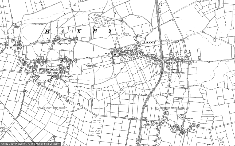 Old Map of Haxey, 1885 - 1905 in 1885