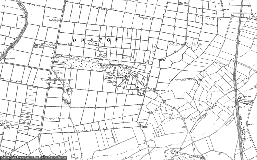 Old Map of Haxey Carr, 1885 in 1885