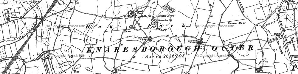 Old map of Hay-a-Park in 1849