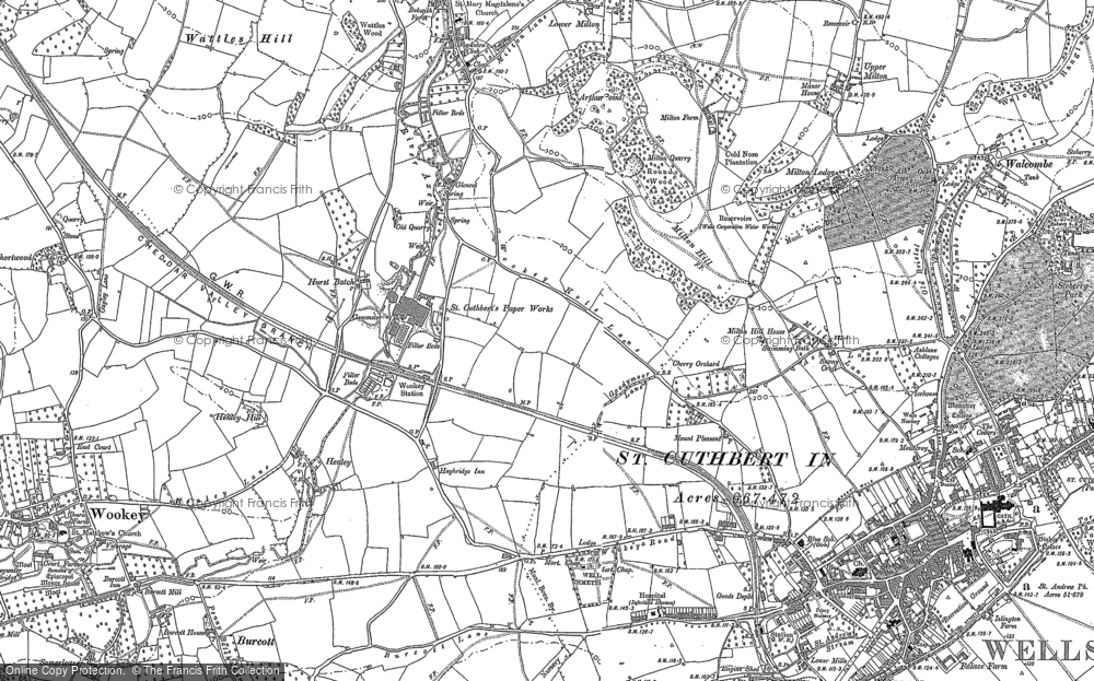 Old Map of Haybridge, 1884 - 1886 in 1884