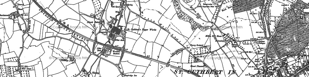 Old map of Haybridge in 1884