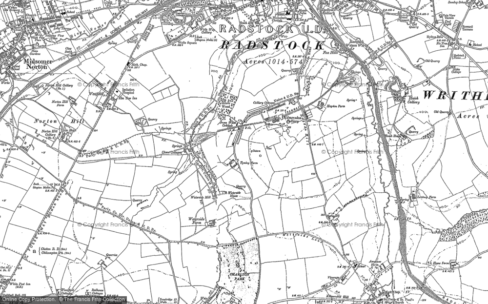 Old Map of Haydon, 1884 in 1884