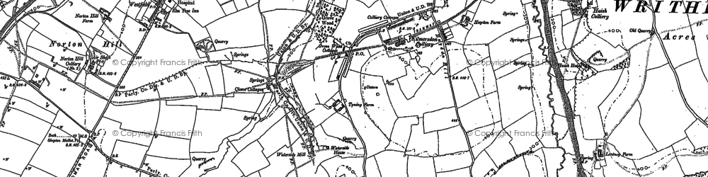Old map of Haydon in 1884