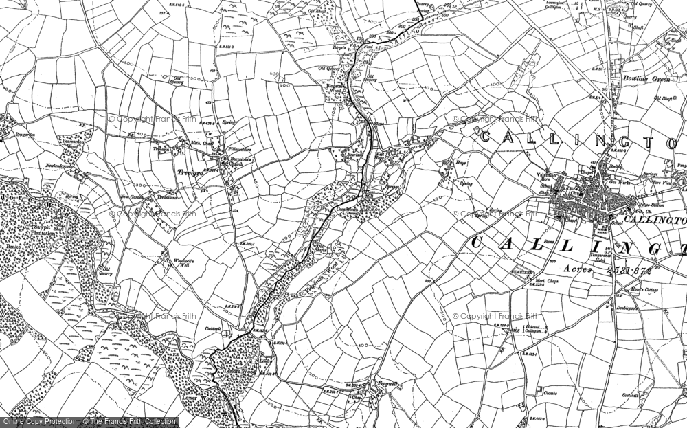 Old Map of Haye Fm, 1905 in 1905