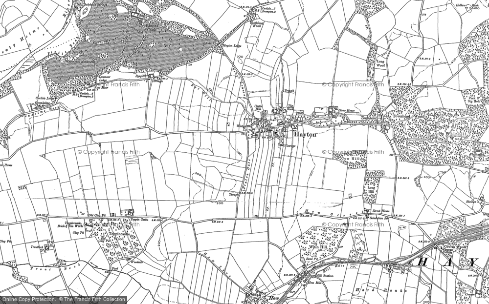 Old Map of Hayton, 1899 in 1899