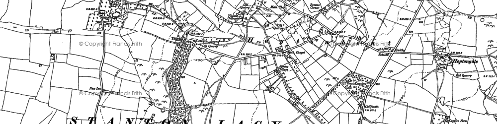 Old map of Hayton's Bent in 1883