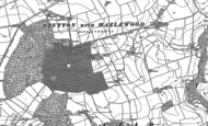 Old Map of Hazelwood Castle, 1890 - 1891