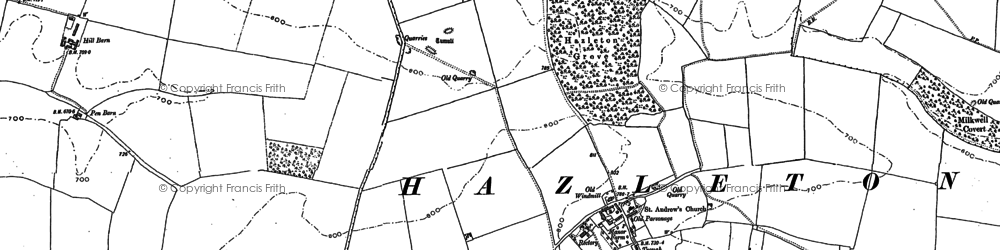 Old map of Hazleton in 1882