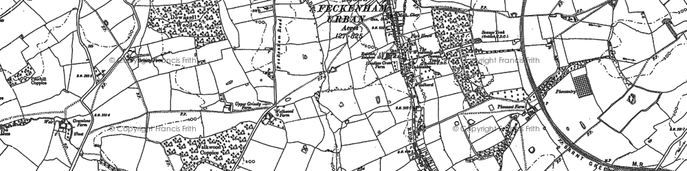 Old map of Headless Cross in 1903