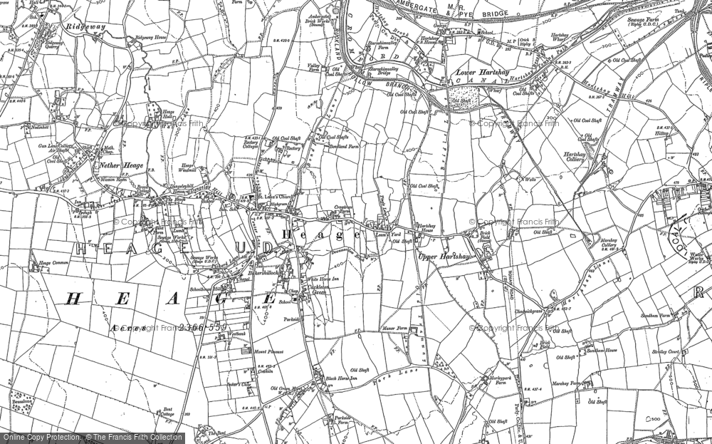 Old Map of Historic Map covering Boothgate in 1879