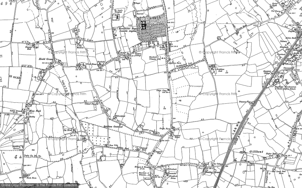 Old Map of Heald Green, 1897 in 1897