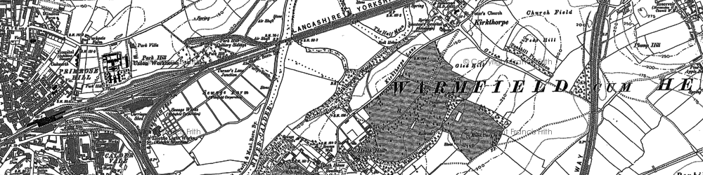 Old map of Heath in 1890