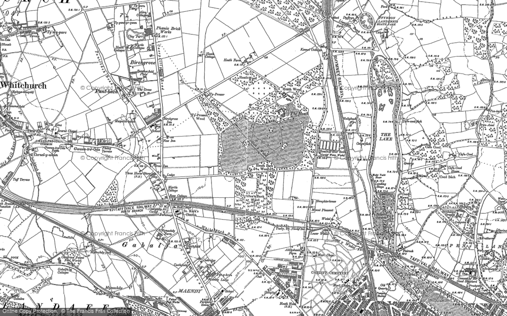 Old Map of Heath, 1915 - 1916 in 1915