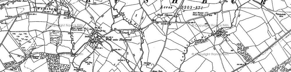 Old map of Heath Common in 1882