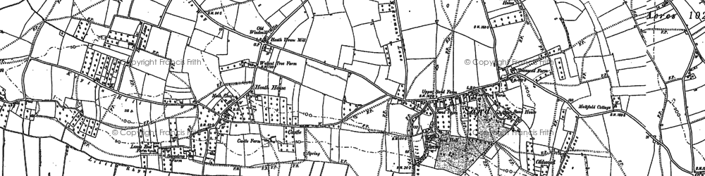 Old map of Heath House in 1884