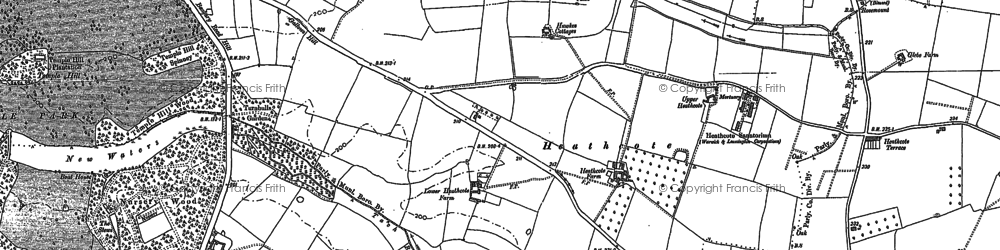 Old map of Tachbrook Mallory in 1885