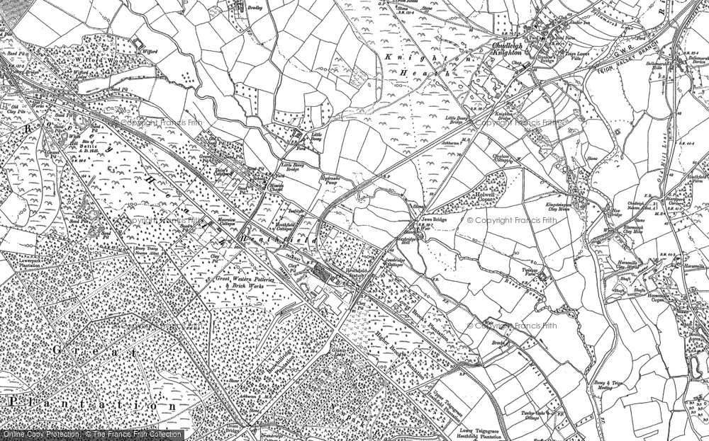 Old Map of Heathfield, 1914 in 1914