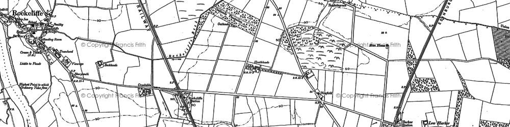 Old map of Heathlands in 1888