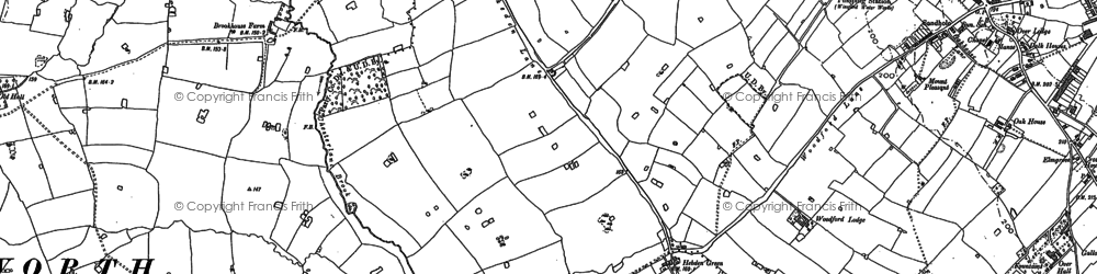 Old map of Woodford Hall in 1897