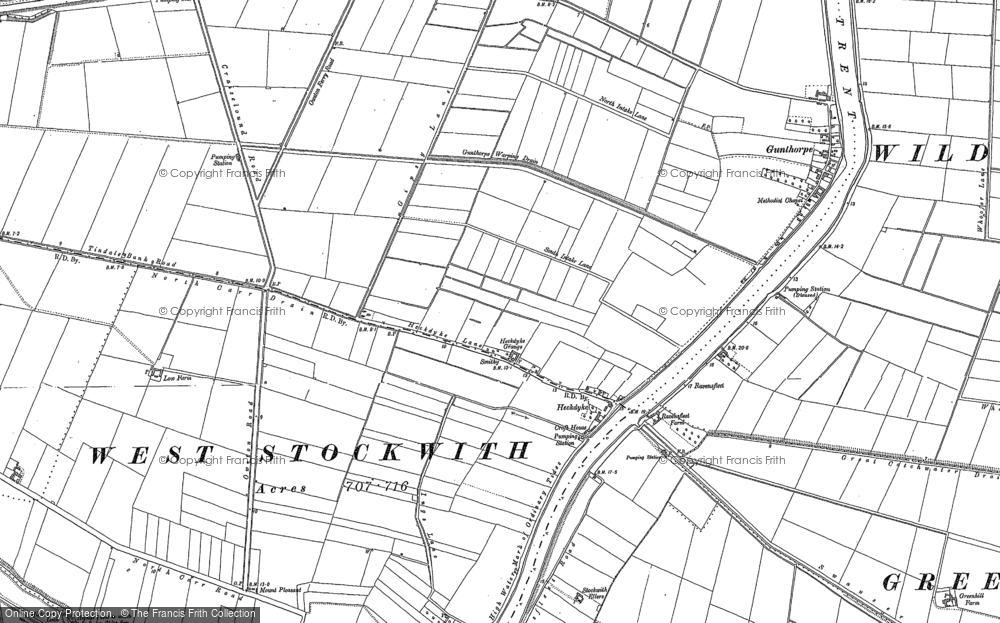 Old Map of Heckdyke, 1905 in 1905