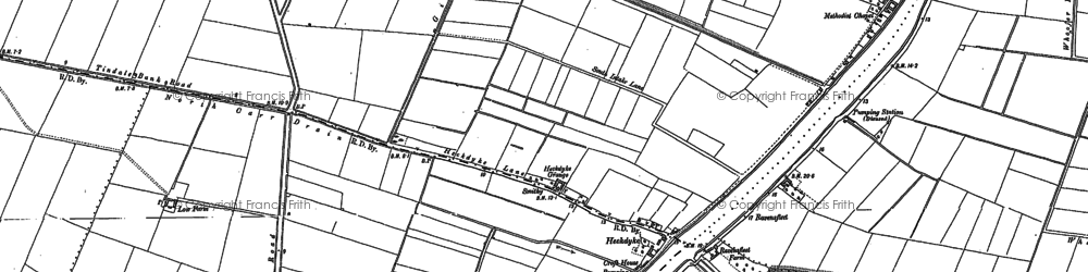 Old map of Heckdyke in 1905