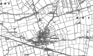 Old Map of Heckington, 1887