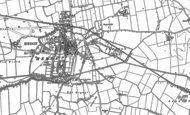 Old Map of Hedon, 1908