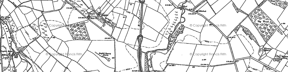 Old map of Brow Foot in 1897