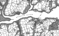 Old Map of Helford, 1906