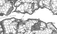 Old Map of Helford Passage, 1906