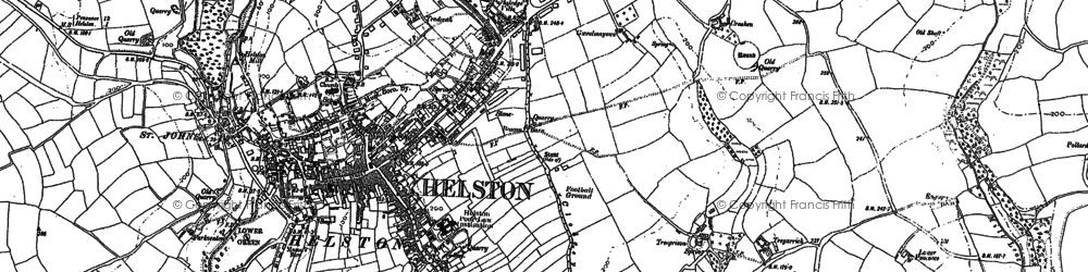 Old map of Goonhusband in 1906