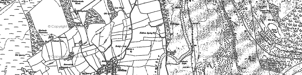 Old map of Helton in 1897