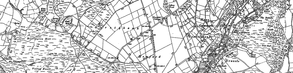 Old map of Hemford in 1901