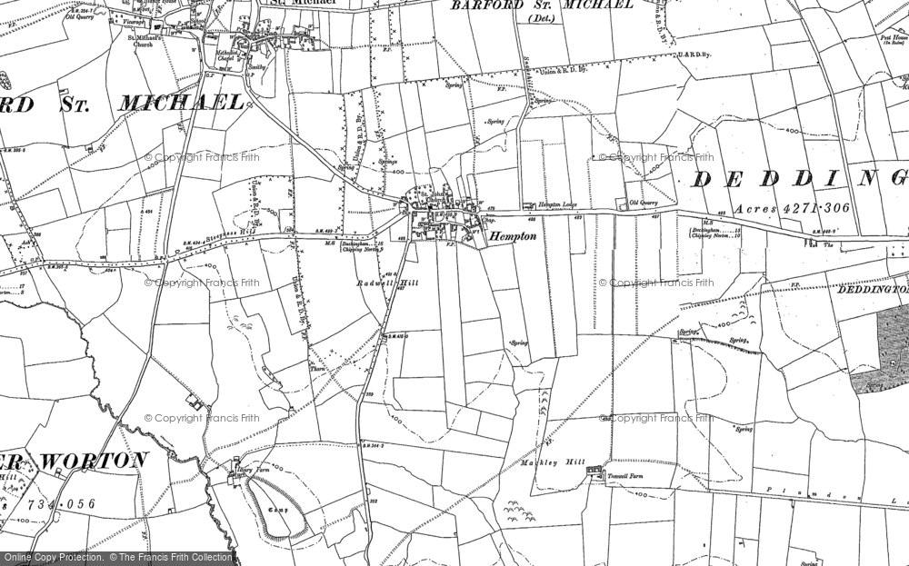 Old Map of Hempton, 1898 in 1898
