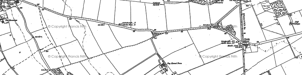 Old map of Hemswell Cliff in 1885