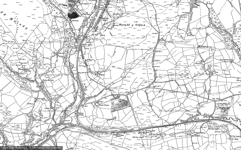Old Map of Hendreforgan, 1897 - 1898 in 1897