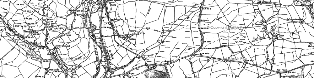 Old map of Hendreforgan in 1897