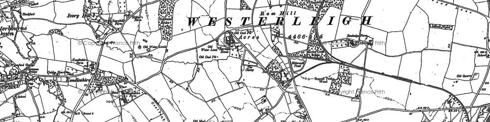 Old map of Lyde Green in 1896