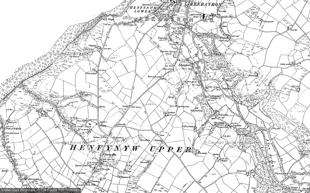 Old Map of Henfynyw, 1887 - 1904 in 1887