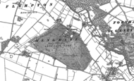 Old Map of Hengrave, 1883